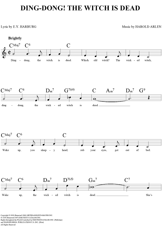 Ding-Dong! The Witch is Dead