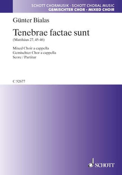 Tenebrae factae sunt - Choral Score