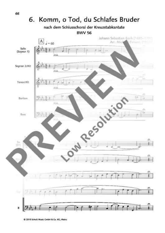 Komm, oh Tod, du Schlafes Bruder