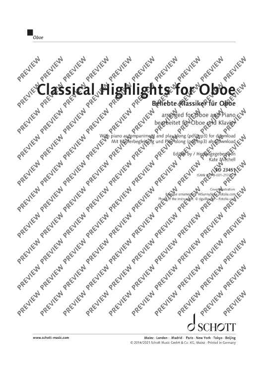 Classical Highlights for Oboe