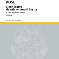 Siete Textos de Miguel Angel Bustos - Performing Score