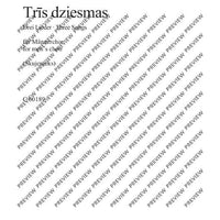 Tris dziesmas (Drei Lieder - Three Songs) - Choral Score