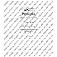 Passacaglia G minor / Chaconne D minor