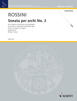 Sonata per archi in A major - Score