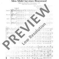 Zwei Volkslieder - Choral Score