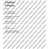 Six Sonatas - Performing Score