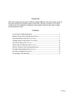 Contents and Foreword - Bonus Material