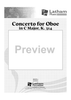 Concerto for Oboe in C Major, K. 314 for Oboe and String Quartet - Score