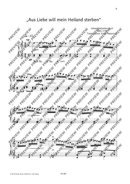 "Aus Liebe will mein Heiland sterben"