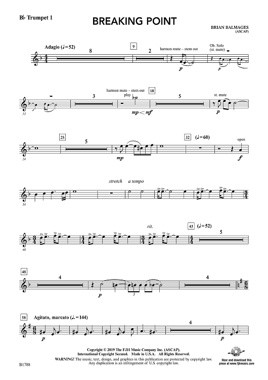 Breaking Point - Bb Trumpet 1