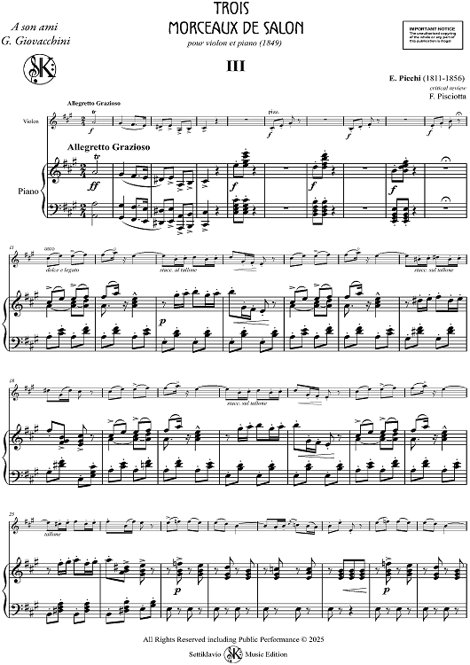 Trois Morceaux de Salon - No. 3