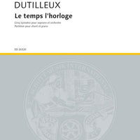 Le temps l'horloge - Piano Reduction