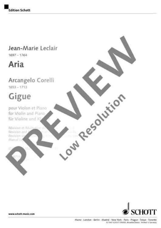 Aria/Gigue