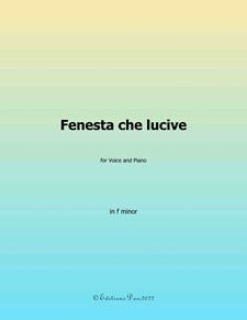Fenesta che lucive