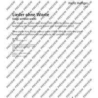 Songs Without Words - Score and Parts