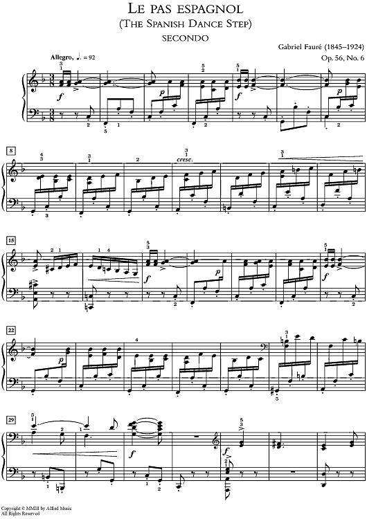 Le Pas Espagnol (The Spanish Dance Step) - from Dolly Suite, Opus 56