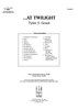 At Twilight - Contents