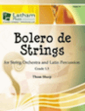 Bolero de Strings for String Orchestra and Latin Percussion - Bass