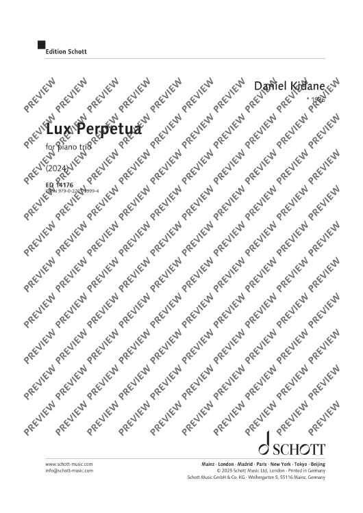 Lux Perpetua - Score and Parts