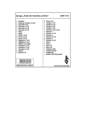 Friede den Menschen auf Erden - Score and Parts