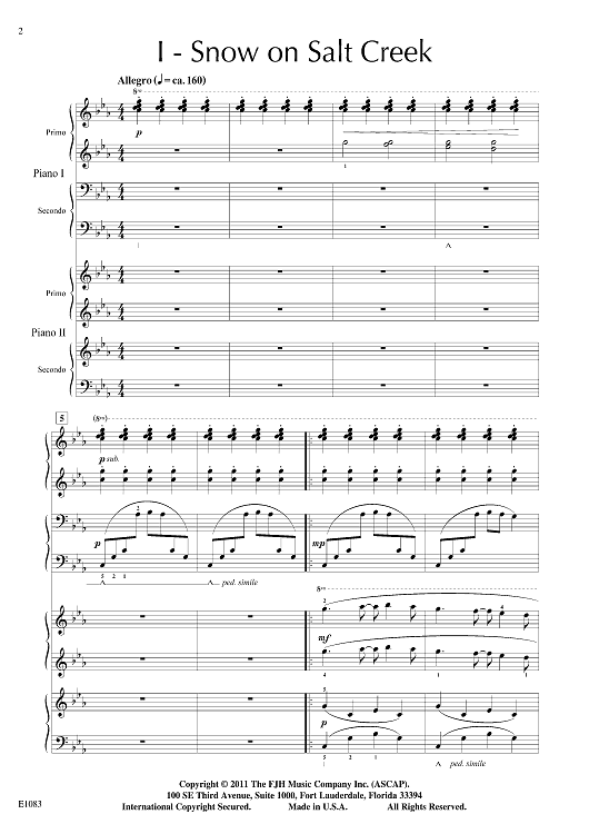 Scenes of Salt Creek - Score