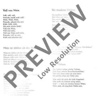 Der trunkene Dichter - Choral Score