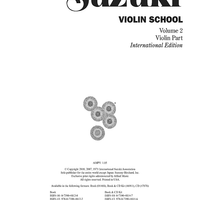 Suzuki Violin School, Volume 2 - Violin Part