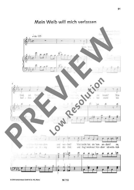 Mein Weib will mich verlassen