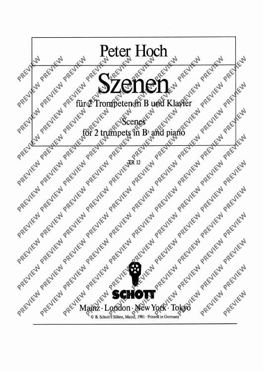 Scenes - Score and Parts