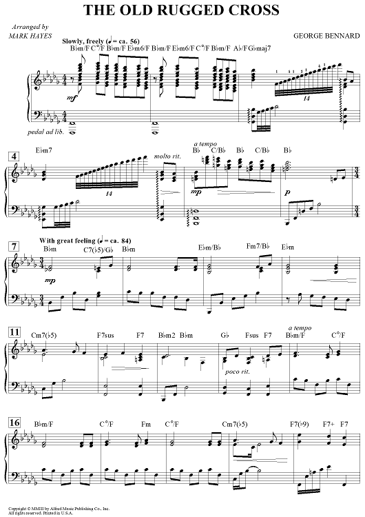 The Old  Rugged Cross