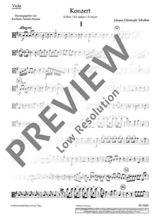 Concerto G Major - Viola