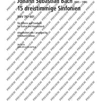 15 Three-Part Symphonies