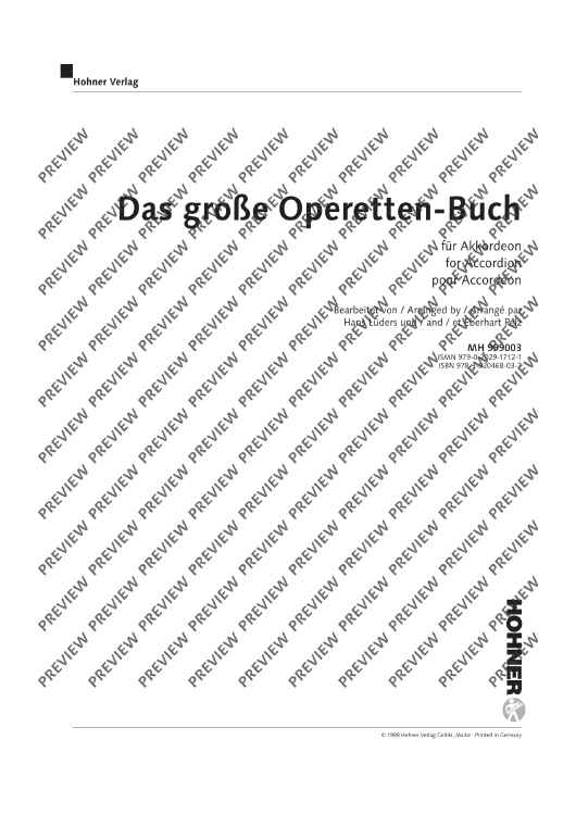 Das große Operetten-Buch für Akkordeon