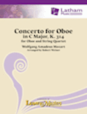 Concerto for Oboe in C Major, K. 314 for Oboe and String Quartet - Viola