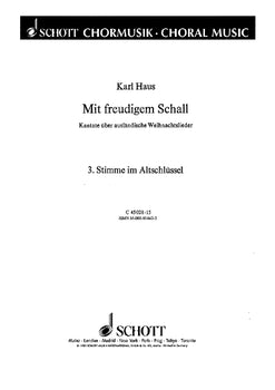 Mit freudigem Schall - Part 3 Alto Clef
