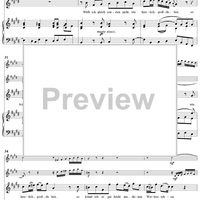 "Herr, deine Güte reicht so weit der Himmel ist", Aria, No. 3 from Cantata No. 17: "Wer Dank opfert, der preiset mich" - Piano Score