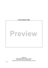 Title Page, Forword and Contents - Bonus Material