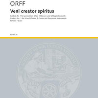Veni Creator Spiritus - Score