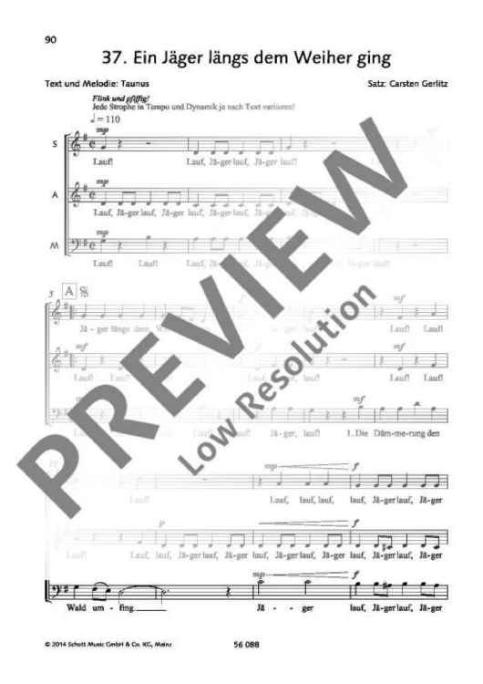 Ein Jäger längs dem Weiher ging