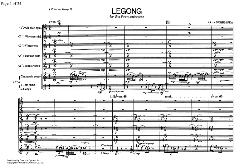 Legong - Score