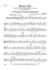 Merry Celli - Four Carols for Cello Quartet or Choir (with optional Bass) - Cello 2