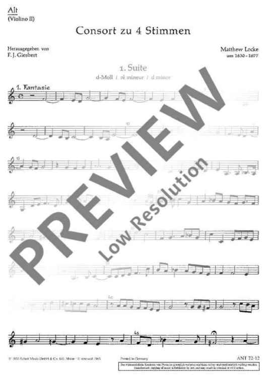 Consort - Treble Recorder/violin Ii