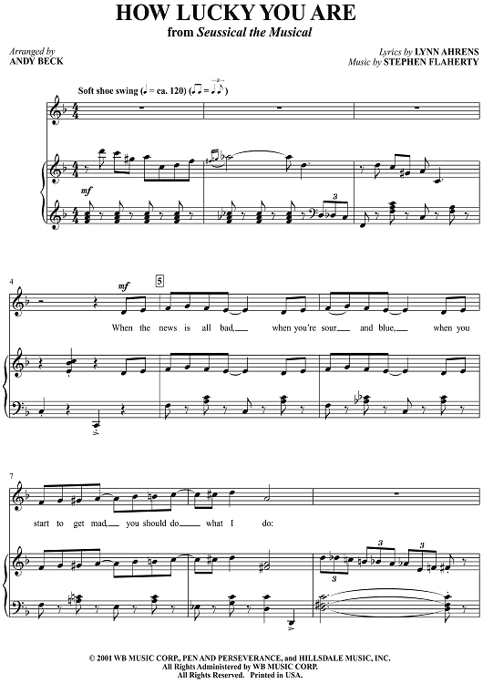 How Lucky You Are (from "Seussical the Musical")