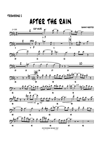 ＢＢ楽譜「AFTER THE RAIN」SAMMY NESTICO（絶版） 57a9dbe29c6c5a603b9ed8bbc43f45