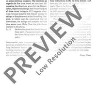 The Music for the Royal Fireworks - Full Score