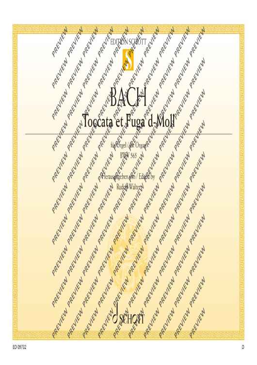 Toccata and Fugue D Minor