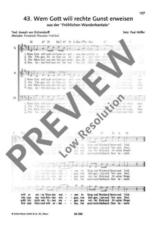 Wem Gott will rechte Gunst erweisen