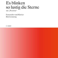 Es blinken so lustig die Sterne - Score