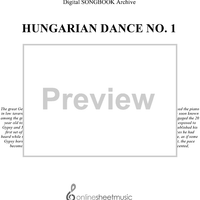 Hungerian Dance No. 1