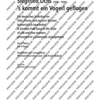 's kommt ein Vogerl geflogen - Score and Parts